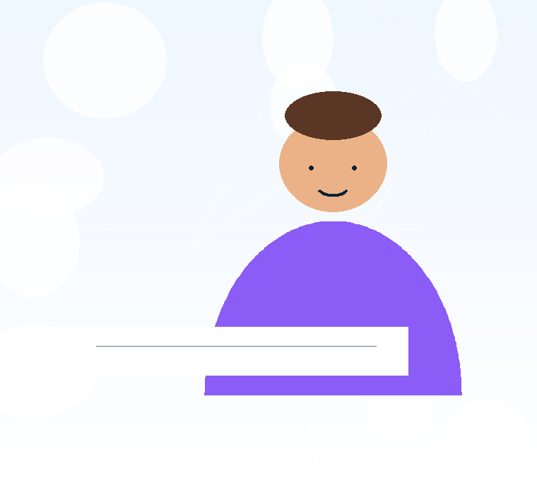 Smiling student writing during a learning session